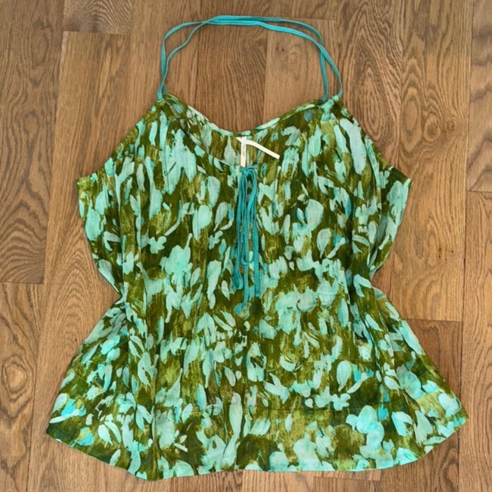 💎 Anthropologie Cross Strap Blouse Tank